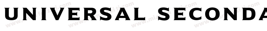 Universal Secondary字体转换